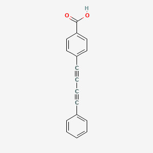 molecular formula C17H10O2 B3152145 4-(Phenylbuta-1,3-diyn-1-yl)benzoic acid CAS No. 728878-13-5