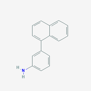 molecular formula C16H13N B3152153 3-Naphthalen-1-yl-phenylamine CAS No. 728919-25-3