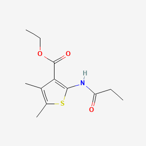 Ethyl 4,5-dimethyl-2-(propanoylamino)thiophene-3-carboxylate