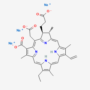 molecular formula C34H33N4Na3O6 B3152194 Chlorin e6 trisodium CAS No. 72984-36-2