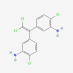 {5-[1-(3-Amino-4-chlorophenyl)-2,2-dichlorovinyl]-2-chlorophenyl}amine