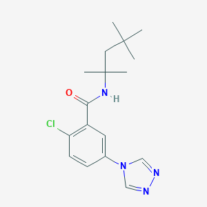 2-chloro-N-(1,1,3,3-tetramethylbutyl)-5-(4H-1,2,4-triazol-4-yl)benzamide
