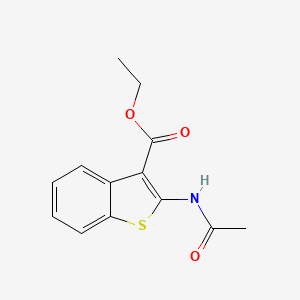 B3152226 Ethyl 2-(acetylamino)-1-benzothiophene-3-carboxylate CAS No. 7311-77-5