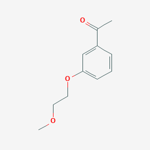 molecular formula C11H14O3 B3152269 1-[3-(2-Methoxy-ethoxy)-phenyl]-ethanone CAS No. 73244-53-8