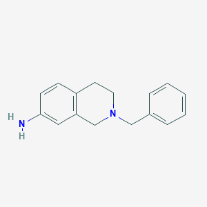 molecular formula C16H18N2 B3152286 2-Benzyl-1,2,3,4-tetrahydroisoquinolin-7-amine CAS No. 732966-30-2