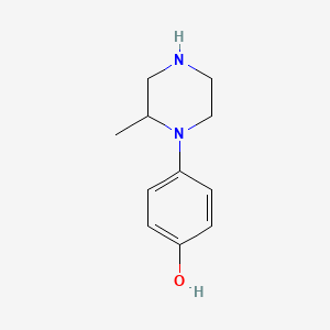 molecular formula C11H16N2O B3152313 4-(2-Methylpiperazin-1-yl)phenol CAS No. 733699-84-8