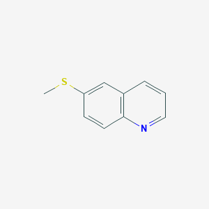 molecular formula C10H9NS B3152334 6-Methylsulfanylquinoline CAS No. 73420-44-7