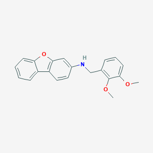 molecular formula C21H19NO3 B315234 N-dibenzo[b,d]furan-3-yl-N-(2,3-dimethoxybenzyl)amine 