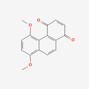 molecular formula C16H12O4 B3152363 5,8-Dimethoxyphenanthrene-1,4-dione CAS No. 73453-74-4