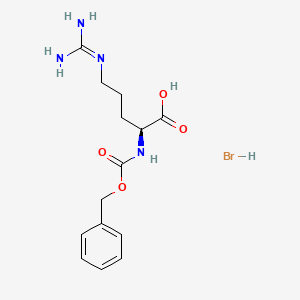 molecular formula C14H21BrN4O4 B3152379 Z-Arg-OH.HBr CAS No. 73496-41-0