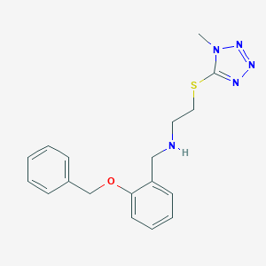 N-[2-(benzyloxy)benzyl]-N-{2-[(1-methyl-1H-tetraazol-5-yl)sulfanyl]ethyl}amine