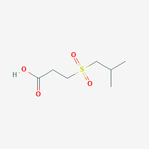 molecular formula C7H14O4S B3152389 3-(2-Methylpropanesulfonyl)propanoic acid CAS No. 73547-13-4