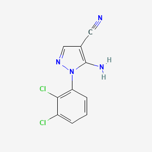 molecular formula C10H6Cl2N4 B3152407 5-amino-1-(2,3-dichlorophenyl)-1H-pyrazole-4-carbonitrile CAS No. 73594-95-3