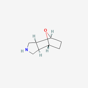 molecular formula C8H13NO B3152424 (1R,2R,6S,7S)-10-Oxa-4-azatricyclo[5.2.1.0~2,6~]decane CAS No. 73611-42-4