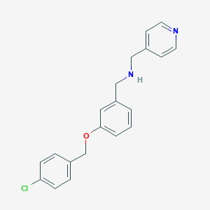 N-{3-[(4-chlorobenzyl)oxy]benzyl}-N-(4-pyridinylmethyl)amine