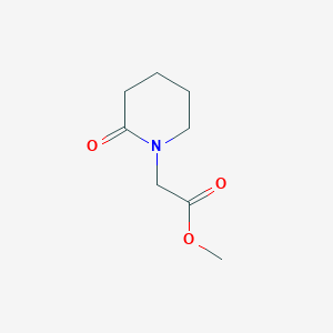 molecular formula C8H13NO3 B3152447 1-Piperidineacetic acid, 2-oxo-, methyl ester CAS No. 73619-20-2