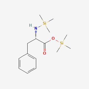 molecular formula C15H27NO2Si2 B3152458 trimethylsilyl (2S)-3-phenyl-2-(trimethylsilylamino)propanoate CAS No. 7364-51-4