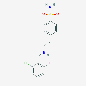 4-{2-[(2-Chloro-6-fluorobenzyl)amino]ethyl}benzenesulfonamide