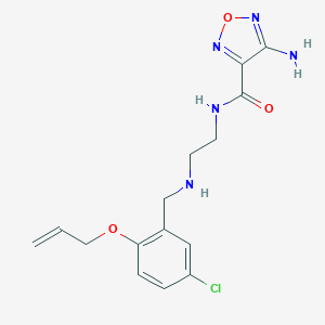 molecular formula C15H18ClN5O3 B315248 N-(2-{[2-(allyloxy)-5-chlorobenzyl]amino}ethyl)-4-amino-1,2,5-oxadiazole-3-carboxamide 
