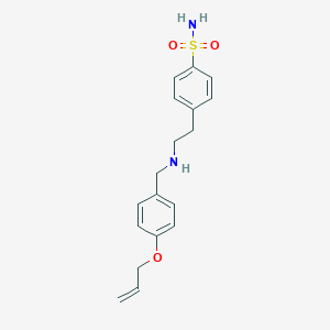 molecular formula C18H22N2O3S B315249 4-(2-{[4-(Allyloxy)benzyl]amino}ethyl)benzenesulfonamide 