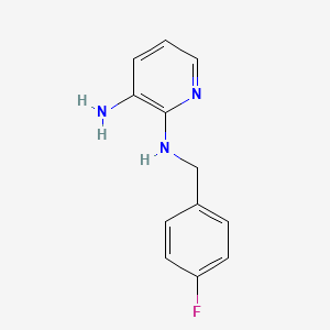 molecular formula C12H12FN3 B3152496 N2-(4-Fluorobenzyl)pyridine-2,3-diamine CAS No. 73733-75-2
