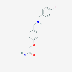 molecular formula C20H25FN2O2 B315251 N-tert-butyl-2-(4-{[(4-fluorobenzyl)amino]methyl}phenoxy)acetamide 