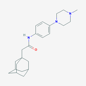 molecular formula C23H33N3O B315259 2-(1-adamantyl)-N-[4-(4-methyl-1-piperazinyl)phenyl]acetamide 