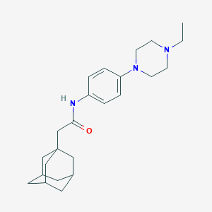 molecular formula C24H35N3O B315260 2-(1-adamantyl)-N-[4-(4-ethyl-1-piperazinyl)phenyl]acetamide 