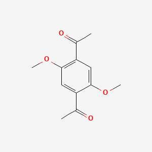 molecular formula C12H14O4 B3152609 乙酮，1,1'-(2,5-二甲氧基-1,4-苯撑)双- CAS No. 74047-24-8