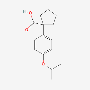molecular formula C15H20O3 B3152755 1-(4-Isopropoxyphenyl)cyclopentanecarboxylic acid CAS No. 74316-96-4