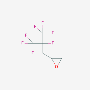 molecular formula C6H5F7O B3152758 [2,3,3,3-Tetrafluoro-2-(trifluoromethyl)propyl]oxirane CAS No. 74328-57-7