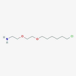 molecular formula C10H22ClNO2 B3152797 2-(2-((6-氯己基)氧基)乙氧基)乙胺 CAS No. 744203-60-9