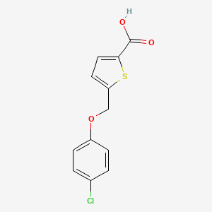 molecular formula C12H9ClO3S B3152872 5-[(4-Chlorophenoxy)methyl]thiophene-2-carboxylic acid CAS No. 74556-82-4