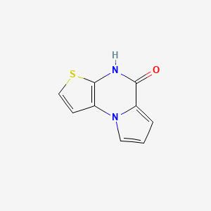 molecular formula C9H6N2OS B3152987 Pyrrolo[1,2-a]thieno[2,3-e]pyrazin-5(4H)-one CAS No. 74772-19-3