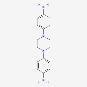 molecular formula C16H20N4 B3152991 4-[4-(4-Aminophenyl)piperazin-1-yl]aniline CAS No. 7479-12-1