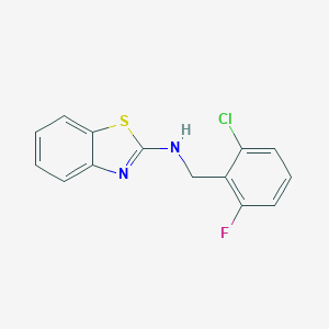 molecular formula C14H10ClFN2S B315301 N-(1,3-benzothiazol-2-yl)-N-(2-chloro-6-fluorobenzyl)amine 