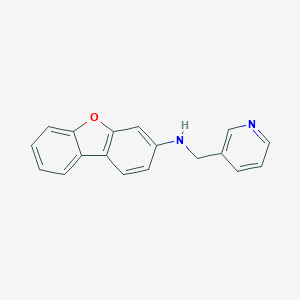 molecular formula C18H14N2O B315303 N-(pyridin-3-ylmethyl)dibenzo[b,d]furan-3-amine 