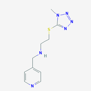 molecular formula C10H14N6S B315305 2-[(1-methyl-1H-tetraazol-5-yl)sulfanyl]-N-(4-pyridinylmethyl)ethanamine 