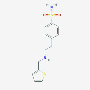 molecular formula C13H16N2O2S2 B315306 4-{2-[(2-Thienylmethyl)amino]ethyl}benzenesulfonamide 
