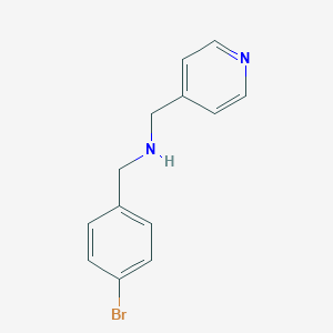 molecular formula C13H13BrN2 B315308 1-(4-bromophenyl)-N-(pyridin-4-ylmethyl)methanamine 