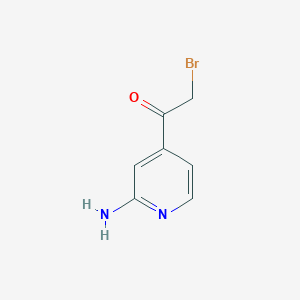 molecular formula C7H7BrN2O B3153088 1-(2-Aminopyridin-4-yl)-2-bromoethanone CAS No. 750571-38-1