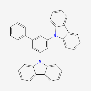 molecular formula C36H24N2 B3153095 3,5-二(9H-咔唑-9-基)-1,1'-联苯 CAS No. 750573-28-5