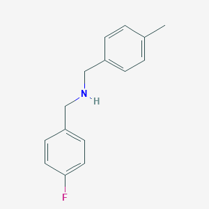 molecular formula C15H16FN B315310 N-(4-Fluorobenzyl)-4-methylbenzylamine 