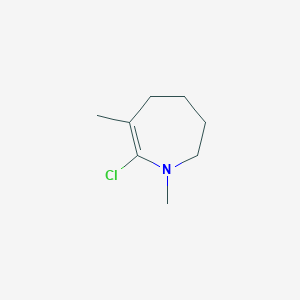 molecular formula C8H14ClN B3153113 7-chloro-1,6-dimethyl-2,3,4,5-tetrahydro-1H-azepine CAS No. 75115-55-8