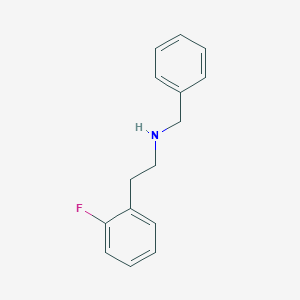molecular formula C15H16FN B315312 N-benzyl-2-(2-fluorophenyl)ethanamine 