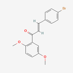 molecular formula C17H15BrO3 B3153160 (2E)-3-(4-Bromophenyl)-1-(2,5-dimethoxyphenyl)prop-2-en-1-one CAS No. 752222-60-9