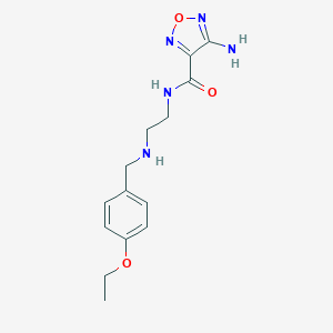 molecular formula C14H19N5O3 B315317 4-amino-N-{2-[(4-ethoxybenzyl)amino]ethyl}-1,2,5-oxadiazole-3-carboxamide 