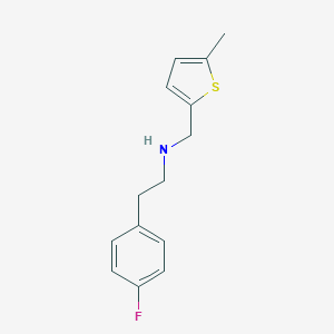 molecular formula C14H16FNS B315319 2-(4-fluorophenyl)-N-[(5-methylthiophen-2-yl)methyl]ethanamine 