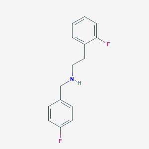 molecular formula C15H15F2N B315324 N-(4-fluorobenzyl)-2-(2-fluorophenyl)ethanamine 