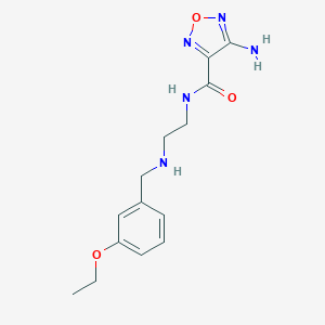 molecular formula C14H19N5O3 B315325 4-amino-N-{2-[(3-ethoxybenzyl)amino]ethyl}-1,2,5-oxadiazole-3-carboxamide 